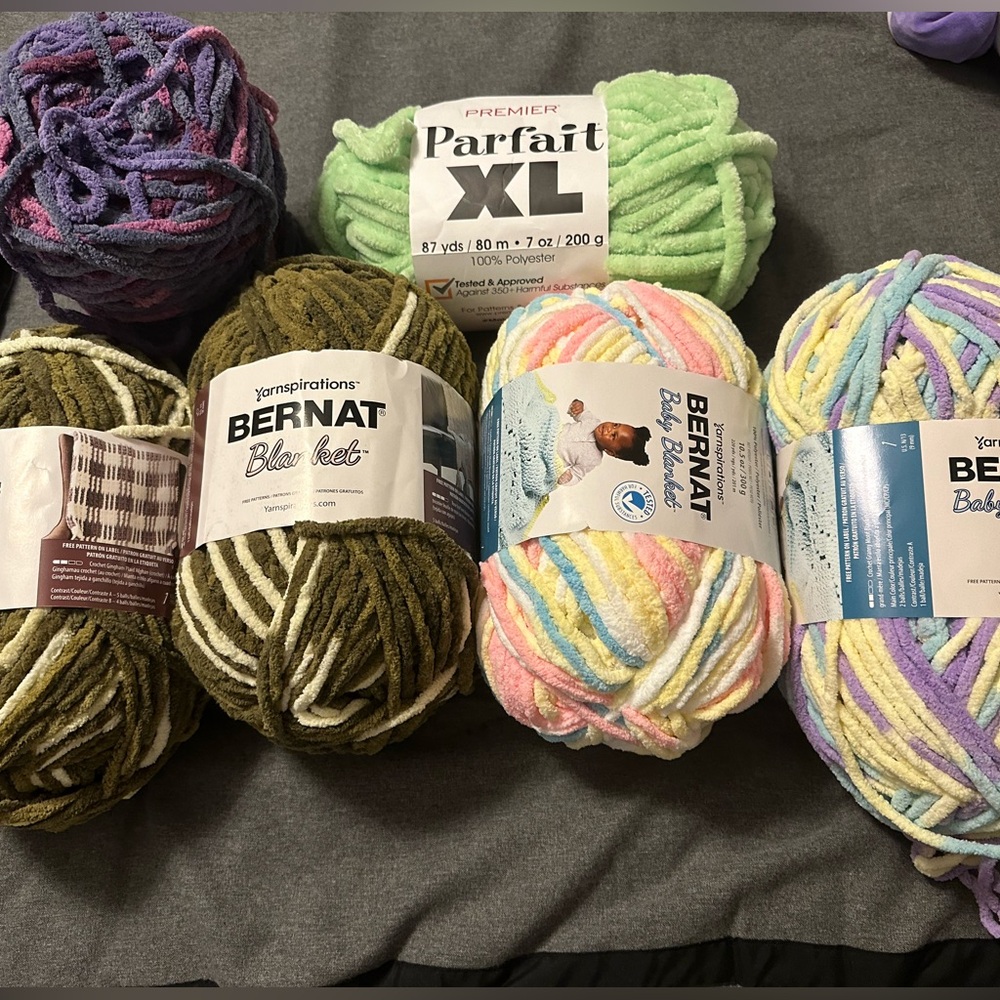 Bernat and premier yarn lot